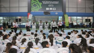 Konya'da 170 tekvando sporcusunun kuşak terfi heyecanı