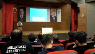 Melikgazi belediye personeline iş güvenliği eğitimi