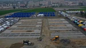 Melikgazi Belediyesinin Dulkadiroğlu ilçesine kuracağı konteyner kentin altyapısı tamamlandı