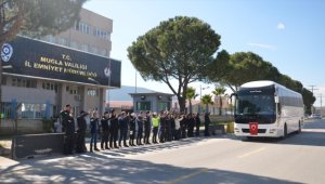 Muğla'dan deprem bölgesine gönderilen 140 bekçi törenle uğurlandı