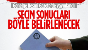 Seçim sonuçlarının belirlenmesinde uygulanacak usul ve esaslar belirlendi