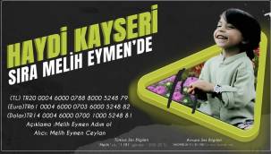 SMA’lı Melih Eymen'in kampanyası yüzde 90’a ulaştı 