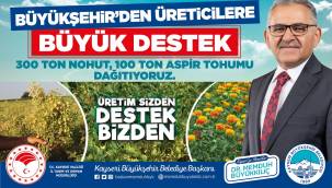 Başkan Büyükkılıç: “16 ilçemize 10 Milyon TL’nin üzerinde 400 ton tohum dağıtıyoruz”