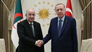 Cezayir Cumhurbaşkanı Tebbun, Cumhurbaşkanı Erdoğan ile Sudan'ı görüştü