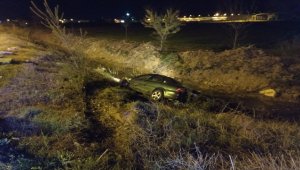 Konya'da iki otomobilin çarpışması sonucu 2 kişi yaralandı