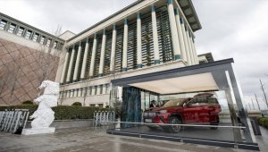 Togg T10X Cumhurbaşkanlığı Külliyesi'nde sergileniyor