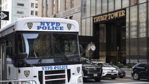 Yarın ifade vermesi beklenen Trump'ın New York'taki rezidansı önünde güvenlik artırıldı