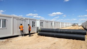 Adıyaman'da 1342 ailenin kalacağı konteyner kent oluşturuluyor