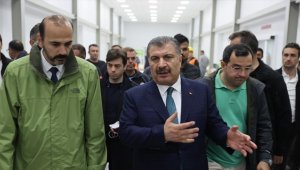 Bakan Koca, açılışı bugün yapılacak Defne Devlet Hastanesi'nde incelemelerde bulundu