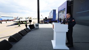 Cumhurbaşkanı Erdoğan, Milli Muharip Uçağın adının "KAAN" olduğunu açıkladı