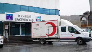 Erciyes AŞ personelinden Kızılay'a kan bağışı