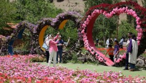 İran'daki 2. Asara Lale Festivali ziyaretçilerini ağırlıyor