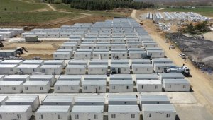 Kahramanmaraş'ta kurulan konteyner kente 280 aile yerleştirildi