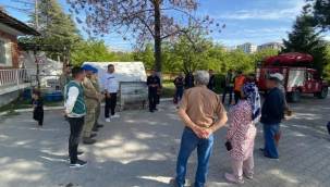 Malatya İtfaiyesi konteyner kentlerde yaşayanları uyardı