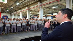 MHP Genel Başkan Yardımcısı Özdemir, OSB'de işçilerle buluştu