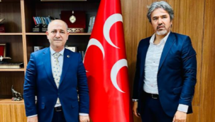 Başkan Doğutürk ve yönetiminden MHP İl Başkanı Bağçovan'a ziyaret