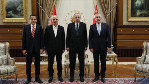 Cumhurbaşkanı Erdoğan, işçi ve işveren temsilcilerini kabul etti