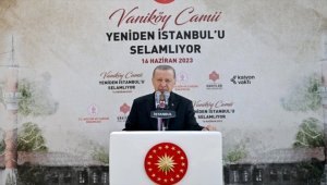 Cumhurbaşkanı Erdoğan: Vakıflar Genel Müdürlüğümüz vasıtasıyla 5 bin 500 eserimizi restore edip ihyasını gerçekleştirdik