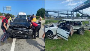 Galatasaraylı futbolcu Barış Alper Yılmaz, Giresun'da trafik kazası geçirdi