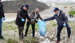 Kayseri’de 5.1 ton atık çöp toplandı