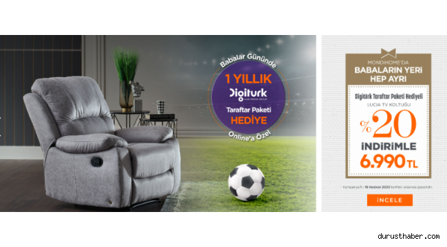 Mondihome'dan Babalar Günü Hediyesi; Lucia TV Koltuğu %20 İndirimli!