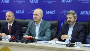 TBMM Başkanı Numan Kurtulmuş, Adıyaman'da konuştu: Süratle kalıcı konutlara geçilmesi için seferberlik vaktidir