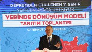 Bakan Özhaseki: Deprem Bölgesinde yeni dönem başlıyor