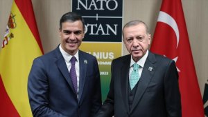 Cumhurbaşkanı Erdoğan, İspanya Başbakanı Sanchez ile bir araya geldi