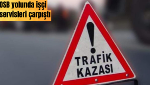 İşçi servisi kazasında 14 kişi yaralandı