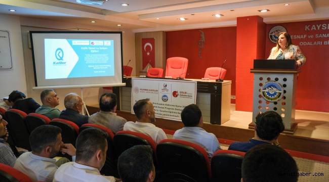 KESOB’da ORAN Kalkınma Ajansı destekli projenin ilk eğitimi yapıldı