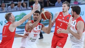 A Milli Erkek Basketbol Takımı hazırlık maçında Polonya'yı yendi