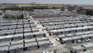 Adıyaman kent merkezinde hak sahiplerinin tamamı konteynere yerleştirildi