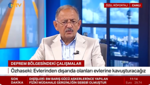 Çevre, Şehircilik ve İklim Değişikliği Bakanı Özhaseki, canlı yayında soruları yanıtladı