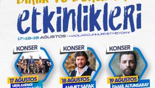 Hacılar Birlik ve Beraberlik Etkinlikleri 17 Ağustosta başlıyor