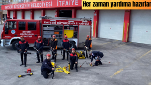 Kayseri itfaiyesi 1 ayda bin 563 olaya müdahale etti