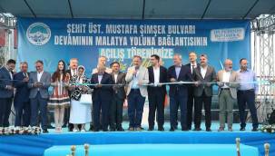 Şehit Üsteğmen Mustafa Şimşek Bulvarı devamı Malatya Yolu’na bağlandı 