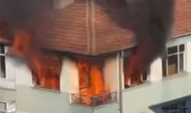 3 katlı binada çıkan yangın söndürüldü