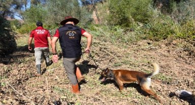 Aksaray'daki selde kaybolan bebek için arama kurtarma çalışmalarına köpekler de dahil edildi