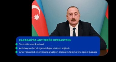 Aliyev: Karabağ'da sadece bir günde tüm görevler yerine getirildi