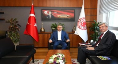 Beypazarı Belediye Başkanı Kaplan, Milletvekili Oktay'ı ziyaret etti