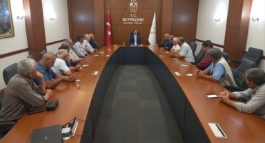 Beypazarı Kaymakamı Vedat Yılmaz'a muhtarlardan ziyaret