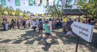 Çocuklar "Cin Ali Sokak Oyunları Şenliği"nde nostaljik sokak oyunları oynadı