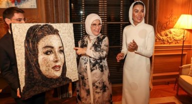 Emine Erdoğan, Katar Emiri Şeyh Al Sani'nin annesi Şeyha Moza'yla görüştü