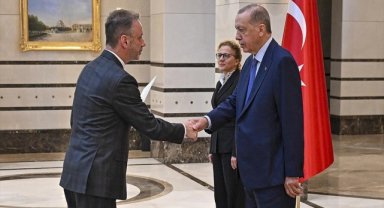 İrlanda'nın Ankara Büyükelçisi Mccullagh, Cumhurbaşkanı Erdoğan'a güven mektubu sundu