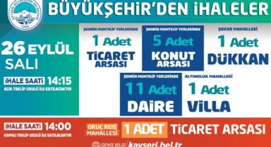 Kayseri Büyükşehir'den Büyükşehir’den İhaleler