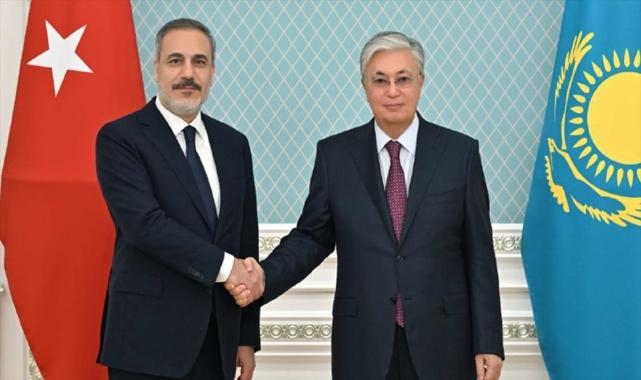 Kazakistan Cumhurbaşkanı Tokayev, Dışişleri Bakanı Fidan'ı kabul etti