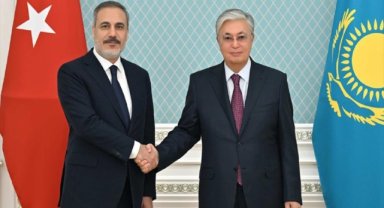 Kazakistan Cumhurbaşkanı Tokayev, Dışişleri Bakanı Fidan'ı kabul etti