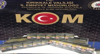 Kırıkkale'de 11 bin 900 dolu makaron ve kaçak sigara ele geçirildi