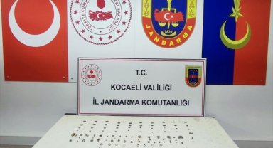 Kocaeli'de Roma ve Bizans dönemine ait olduğu sanılan tarihi parçalar ele geçirildi