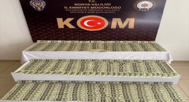 Konya'da sahte para operasyonunda 2 şüpheli yakalandı